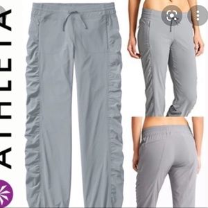 Athleta Gray La Viva Flowy  pant.